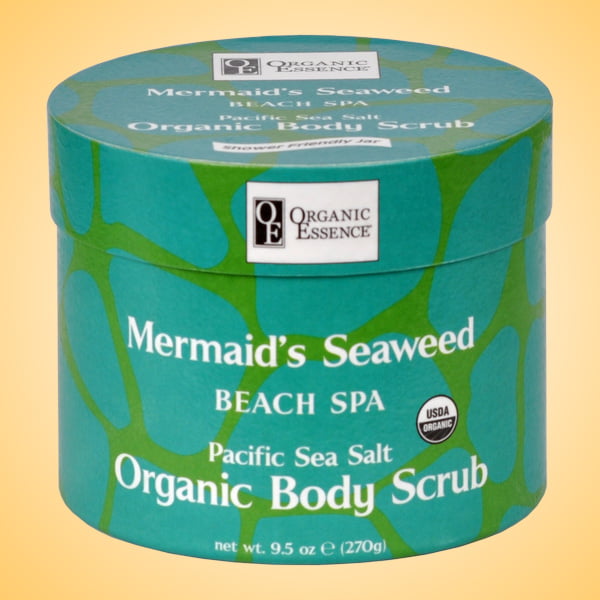 Organic Essence Mermaids Seaweed Beach Spa certified organic body scrub eco jar category image