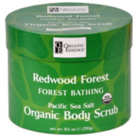 Organic Essence Redwood Forest organic body scrub jar USDA certified organic